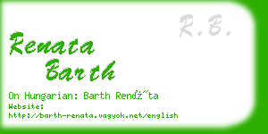 renata barth business card